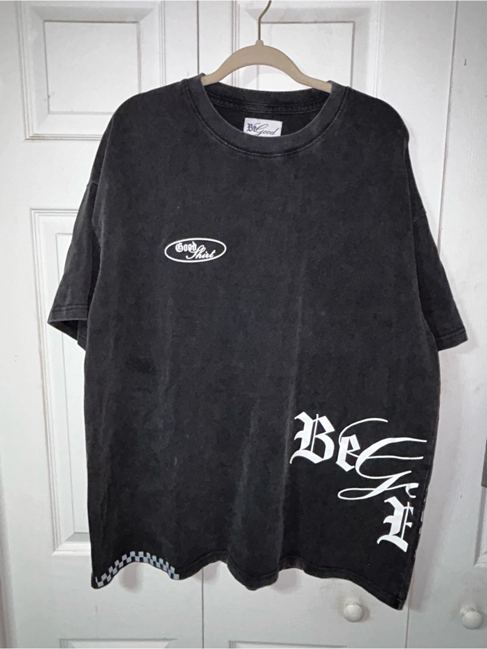 Be Good Vintage Washed Heavy Black Tee - Men’s XXL